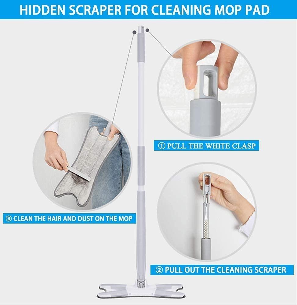 Cleaning Mop - Flat Floor Mop with Reusable Pad
