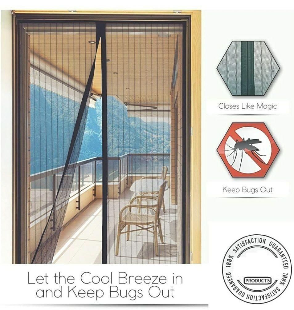 Magnetic Foldable Anti-Mosquito Door Curtain Mesh